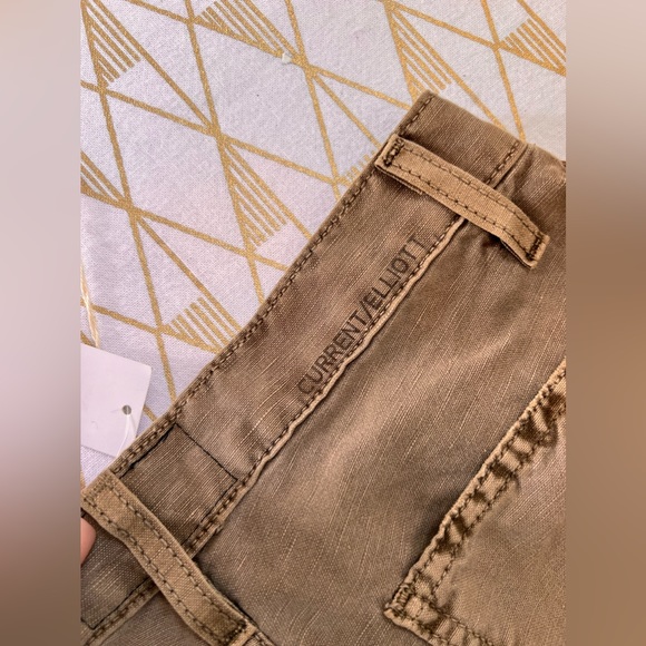 Current/Elliott NWT The Pleated Barrel Pants in Army Green Size 24 - Picture 5 of 12